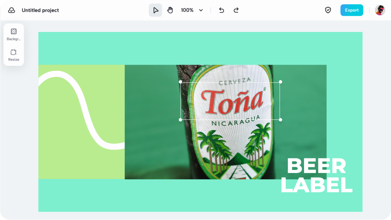 Create wrap-around beer labels